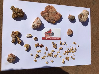 Figure 3: Images of Recent Gold Specimens Recovered from Yandicoogina (CNW Group/Pacton Gold Inc.)