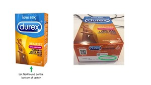 Durex Real Feel® Extra Lubricated 10ct Condoms Batch Recall