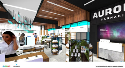 Aurora Cannabis and Alcanna Enter into Exclusive License Agreement for Alcanna Operated, Aurora-branded Retail Stores (CNW Group/Aurora Cannabis Inc.)