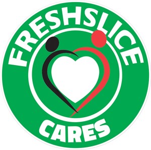 Freshslice to give away free by donation over 4,000 Take 'N' Bake pizzas