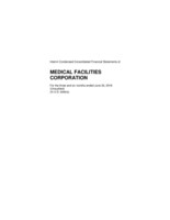 Medical Facilities Corporation Reports Second Quarter 2018 Financial Results (CNW Group/Medical Facilities Corporation)