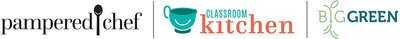Pampered Chef and Big Green Classroom Kitchen Logo
