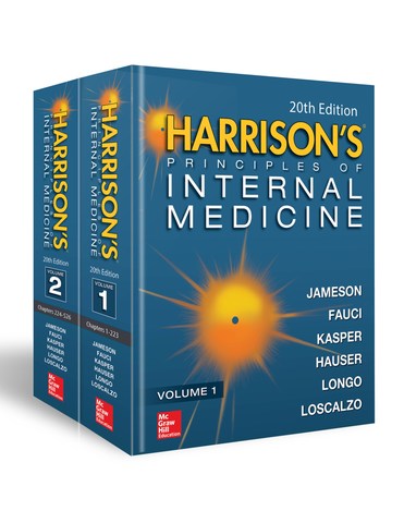 20th Edition of Harrison's Principles of Internal Medicine published by McGraw-Hill Education