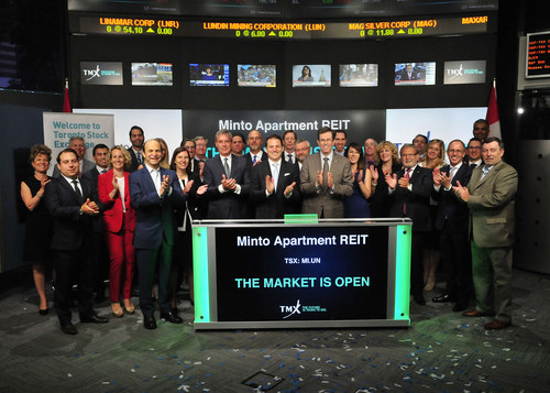 Minto Apartment Real Estate Investment Trust Opens the Market (CNW Group/TMX Group Limited)