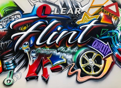Lear Corporation Mural in New Flint, MI Facility