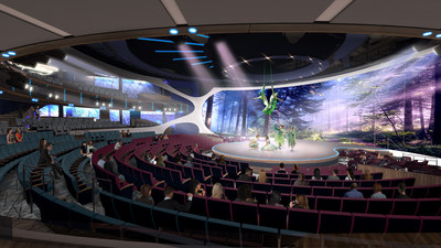 The Theatre on Celebrity Edge is a truly unique space designed to blur the line between audience and performance and immerse guests in an entertainment experience like they’ve never seen before. Note: Additional hi-res renderings and video are available for download at www.celebritycruisespresscenter.com.