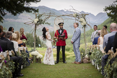 Hotels.com superfan “Chaplain Obvious,” a.k.a. Captain Obvious, just became the first-ever brand icon to become legally ordained, and officiated his first wedding this month in Vail, CO.