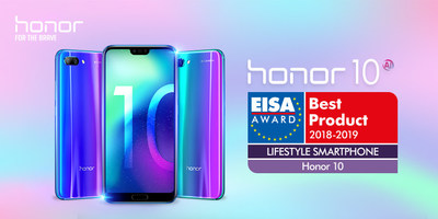 Honor 10 named ‘EISA Lifestyle Smartphone 2018 - 2019’