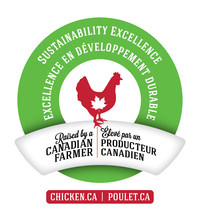 Raised by a Canadian Farmer: Sustainability Excellence (CNW Group/Chicken Farmers of Canada)