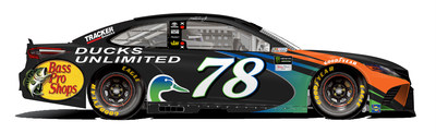 Thanks to a generous donation from Bass Pro Shops, Ducks Unlimited (www.ducks.org) will have two cars racing in this weekend's NASCAR race at Bristol Motor Speedway. Martin Truex Jr. will race the No. 78 Bass Pro Shops/Ducks Unlimited car and Ryan Newman will drive the No. 31 Cabela's/Ducks Unlimited car during the Monster Energy NASCAR Cup Series on Saturday night.