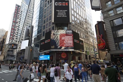 “IDentities” Advertisement on the Thomson Reuters Sign in the heart of New York’s Times Square on August 10th and 14th respectively. Soaring 2 stories tall and over 7,000 square feet, the Reuters Sign is one of the largest digital signs in the world.