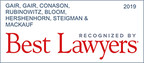 9 Gair, Gair, Conason, Rubinowitz, Bloom, Hershenhorn, Steigman &amp; Mackauf NYC Personal Injury Attorneys Named to 2019 Best Lawyers® List