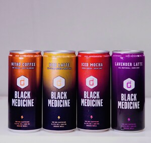 Cold Coffee Without Compromise.  Black Medicine Cold Pressed Coffee Announces New Lavender Latte, Updated Package Design and Strong Sales Growth