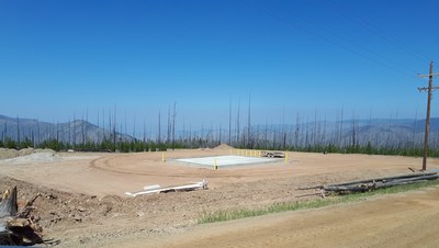 Fuel Island containment slab (CNW Group/eCobalt Solutions Inc.)