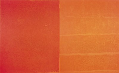 Françoise Sullivan, Hommage à Paterson, diptyque, 2003 Acrylique sur toile  348 x 574 cm  Photo : Guy L'Heureux / Galerie Simon Blais  © Françoise Sullivan / SODRAC (2018) (Groupe CNW/Musée d'art contemporain de Montréal)