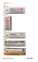 Graves risques pour la santé associés à des crèmes et lotions pour la peau non autorisées, vendues chez divers détaillants du Québec (Groupe CNW/Santé Canada)