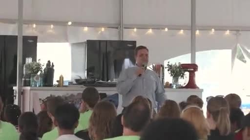 Jim Williams, CEO of Habitat for Humanity of Saint Joseph County, spoke ahead of a dinner prepared by Whirlpool Corporation and celebrity Chef Gail Simmons.