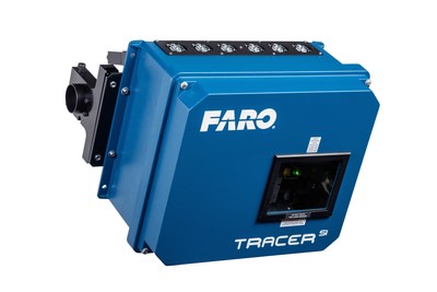 Projecteur laser TracerSI de FARO : Projecteur laser 3D avec imagerie laser avancée pour l’assemblage guide et la vérification en cours d’assemblage.