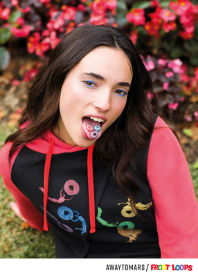 Kellogg’s® Froot Loops® fans can now show off their love of the cereal from head to toe with the new AWAYTOMARS/Froot Loops collection, debuting online today.