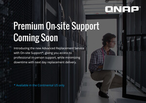 QNAP Will Soon be Delivering Datacenter 'Peace of Mind' with New On-site Service, Advanced Replacement, and Extended Warranty Service plans