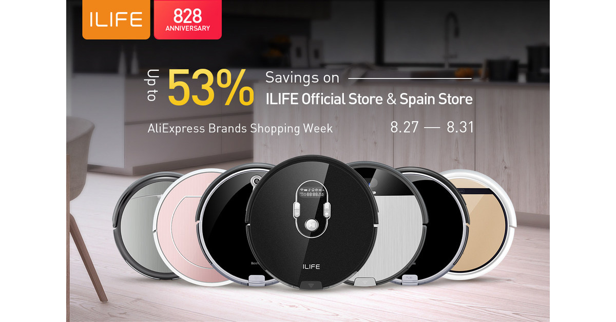 ILIFE Celebrates AliExpress Brands Shopping Week with up to 50% Savings on  Its Robot Vacuums