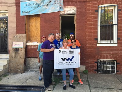 Window Nation is kicking-off its partnership with Habitat for Humanity with a day of service for employees to participate in local builds in the cities they have a presence. Last week, five Window Nation employees plus a Habitat for Humanity volunteer helped build a home in Baltimore.