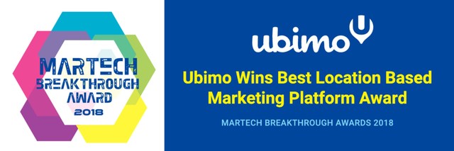Ubimo Wins ‘Best Location Based Marketing Platform’ in 2018 MarTech Breakthrough Awards Program. Ubimo, a SaaS location intelligence company, turns mobile location data, representing how people move in the physical world, into actionable insights. Ubimo’s solution works across a variety of industries to offer clients an in-depth understanding of who their best-performing audiences are, where to best reach them, and how to make a meaningful connection.