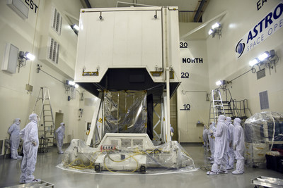 NASA’s Ice, Cloud and land Elevation Satellite-2 (ICESat-2) spacecraft arrives at the Astrotech Space Operations facility at Vandenberg Air Force Base in California ahead of its scheduled launch on Sept. 15, 2018. Credit: U.S. Air Force/Vanessa Valentine