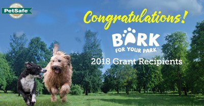 PetSafe brand, a global leader in innovative pet product solutions, announced the names of 13 new cities as grant recipients of its 2018 PetSafe Bark for Your Parktm campaign.