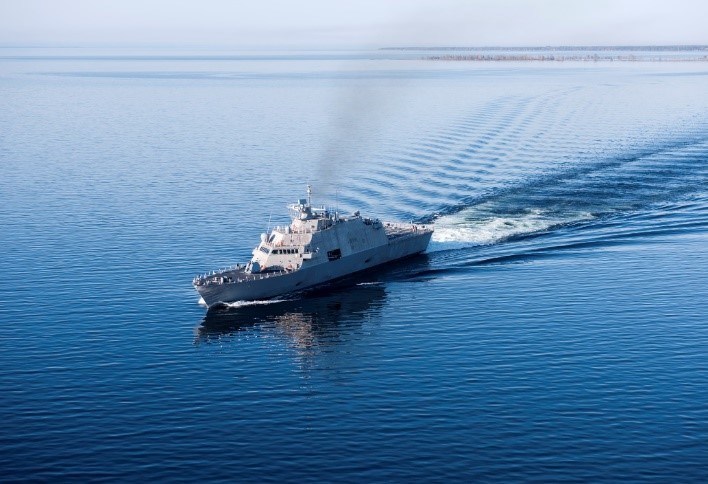 The future USS Sioux City completed Acceptance Trials in Lake Michigan this summer.