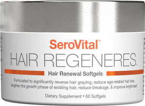 SeroVital Hair Regeneres, The First (and Only) Drug-Free System That Reverses Graying and Regrows Younger, Fuller Hair‡, Launches in Time for National Hair Loss Awareness Month