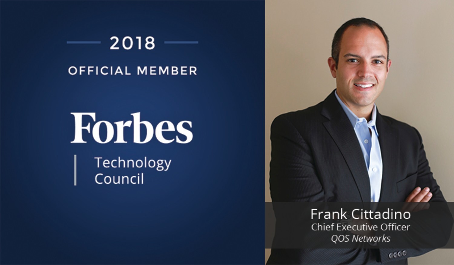 Frank Cittadino of QOS Networks accepted into Forbes Technology Council