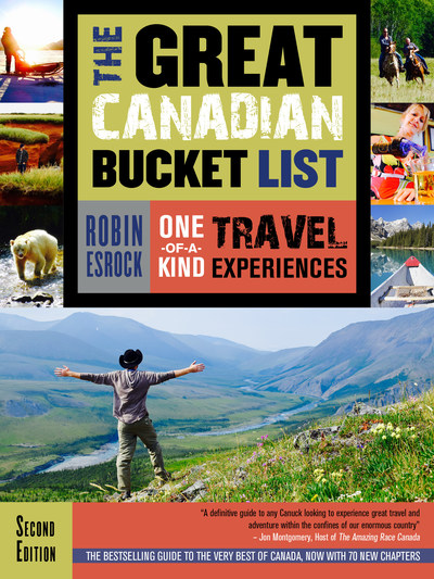 Book jacket for Robin Esrock's The Great Canadian Bucket List (Dundurn Press) (CNW Group/Global Bucket List)