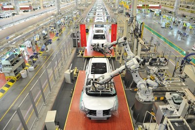 La segunda línea de producción de la fábrica inteligente de GAC Motor en Guangzhou (PRNewsfoto/GAC Motor)