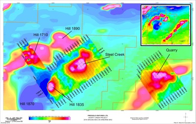 Freegold has not as yet collected sufficient data to determine how the downhole drill intervals might relate to the actual true thickness of mineralization. (CNW Group/Freegold Ventures Limited)