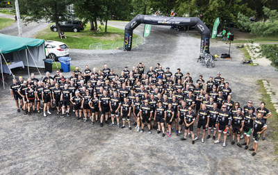 As part of the 5th edition of its Dfi Vlo with some 200 participants and volunteers, including 160 cyclists, La Coop fdre, in collaboration with La Coop des Montrgiennes, has donated $270,000 to the Fondation Nz pour vivre, Centraide Richelieu-Yamaska, SEPHYR [Sclrose en plaques Haute-Yamaska-Richelieu], and Au coeur des familles agricoles. (CNW Group/La Coop fdre)