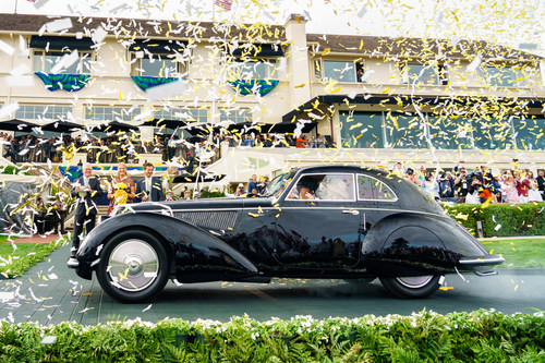 A 1937 Alfa Romeo 8C 2900B Touring Berlinetta took the top prize in the collector car world: Best of Show at the Pebble Beach Concours d'Elegance.