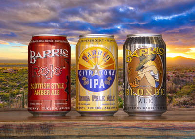 Pictured are Barrio Brewing craft beers packaged in environmentally-friendly beverage cans from Ardagh. Pictured are Barrio Brewing craft beers packaged in environmentally-friendly beverage cans from Ardagh.