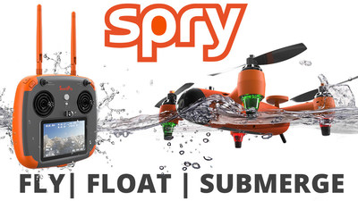 Spry Drone can fly, submerge and navigate like a boat.