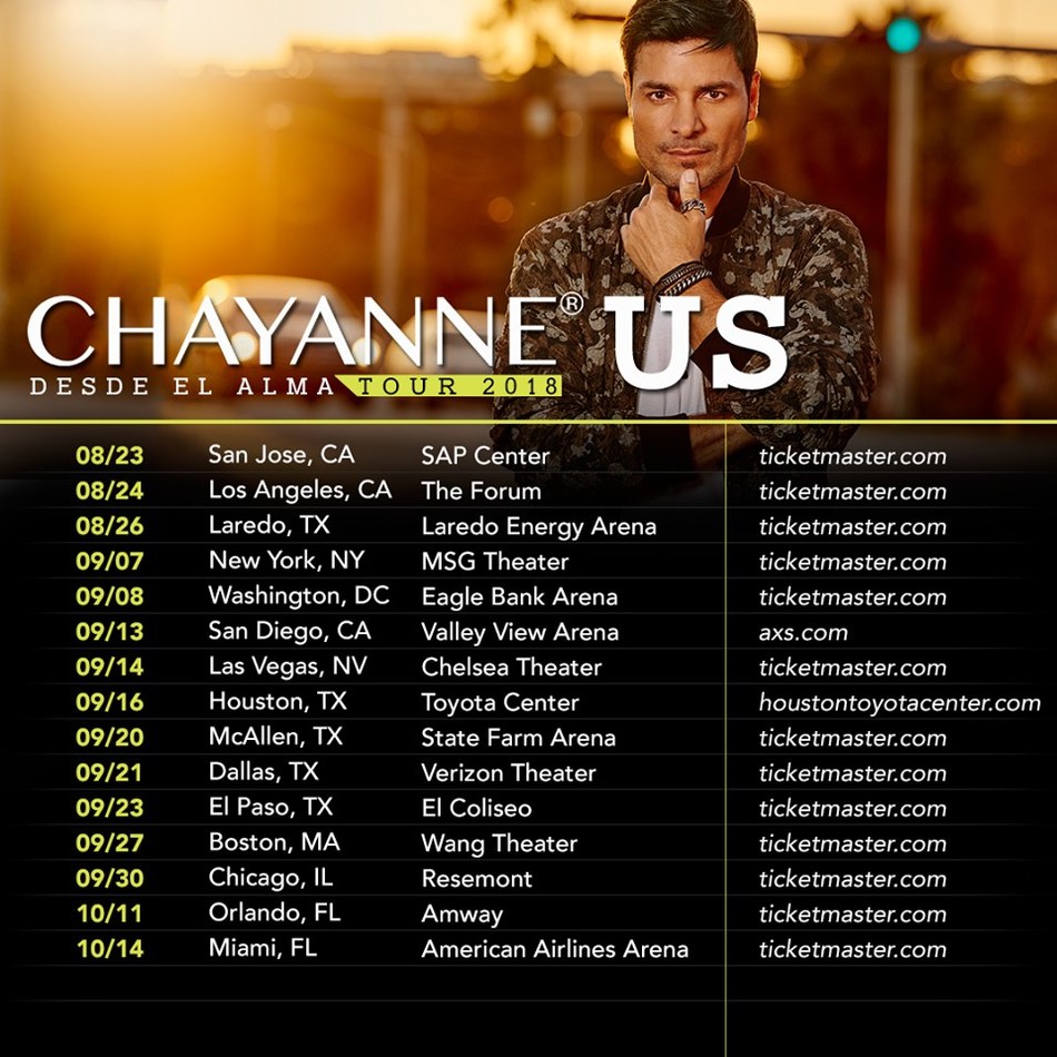 Con 3 SOLD OUT épicos CHAYANNE® arrancó la gira "Desde el Alma" en