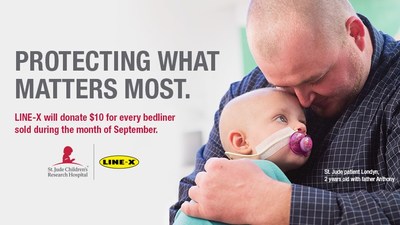 LINE-X Kicks Off Second Annual Fundraiser For Childhood Cancer Awareness Month With St. Jude Children's Research Hospital®