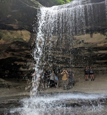 Warriors gather during a Wounded Warrior Project outing at Starved Rock.