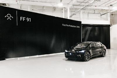 A big day for Faraday Future: first pre-production FF 91 ultra-luxury EV has been completed.