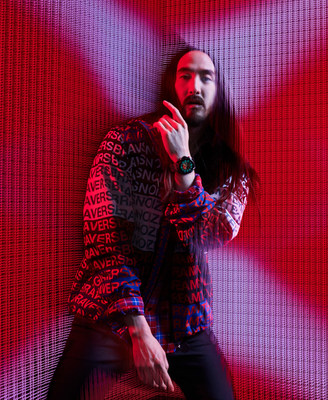Steve Aoki – global superstar DJ, producer and Diesel’s newest ambassador – will be the face of Diesel’s Full Guard 2.5 touchscreen smartwatch.
