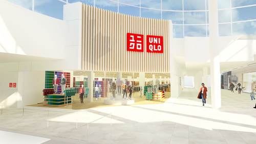 Artist’s rendering of UNIQLO Square One Shopping Centre (CNW Group/UNIQLO Canada)