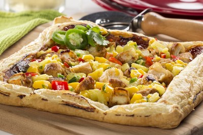 Back-to-school time is hectic for most families, but planning some family meals together is time well spent. Visit EasyHomeMeals.com for easy, tasty, dinners like this Barbecue Chicken Tart.