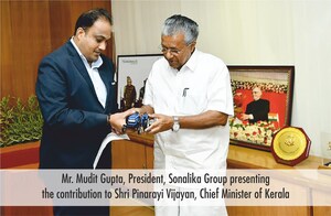 Sonalika Tractors Contributes Rs. 1 Crore Along With 5 Tractors Towards Rebuilding Kerala