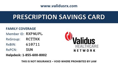 Validus Healthcare Network announced today that it has launched ValidusRX.com - a powerful tool which combines a prescription savings card with an online drug price comparison system powered by RxCut®.