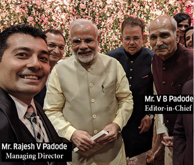 DSIJ's Editor-in-Chief V B Padode Meets PM Narendra Modi Photo