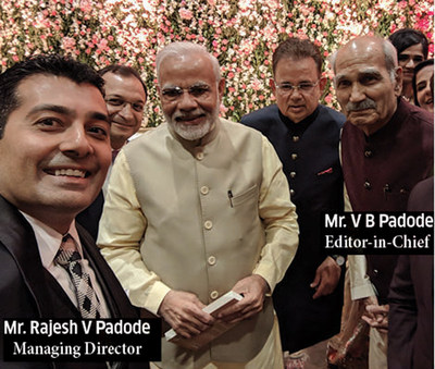 DSIJ's Editor-in-Chief V B Padode Meets PM Narendra Modi